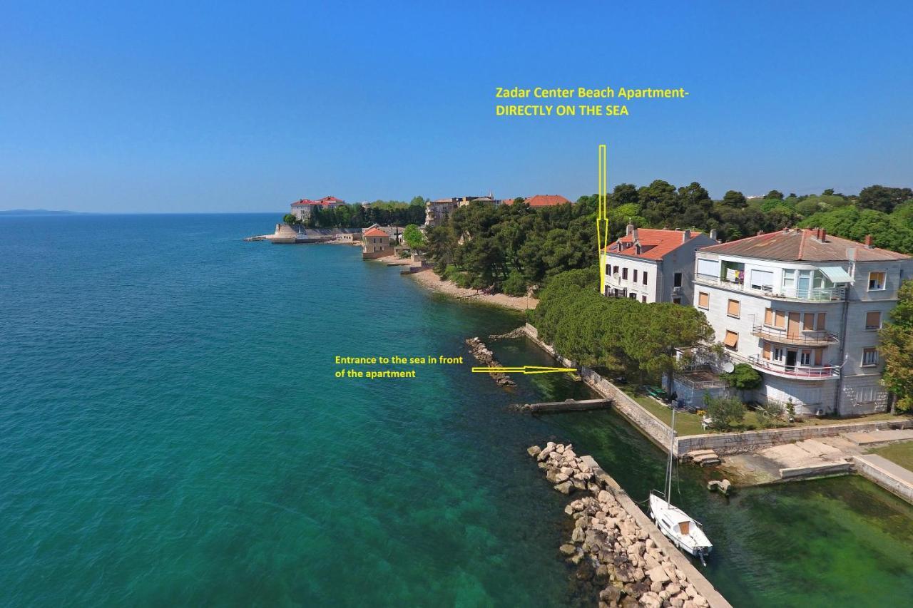 Zadar Center Beach Apartment - Directly On The Sea Eksteriør billede